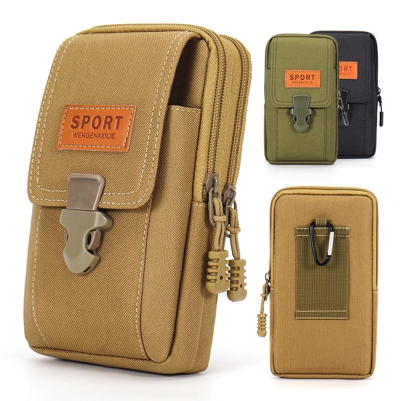 Leather Work Bag Mens - Mens Multifunctional Wearable Phone Waist Bag