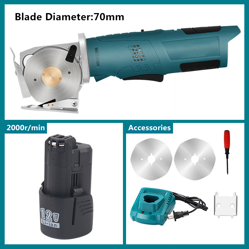 Leatherwork Projects - 12V Electric Round Scissors Cordless Electric