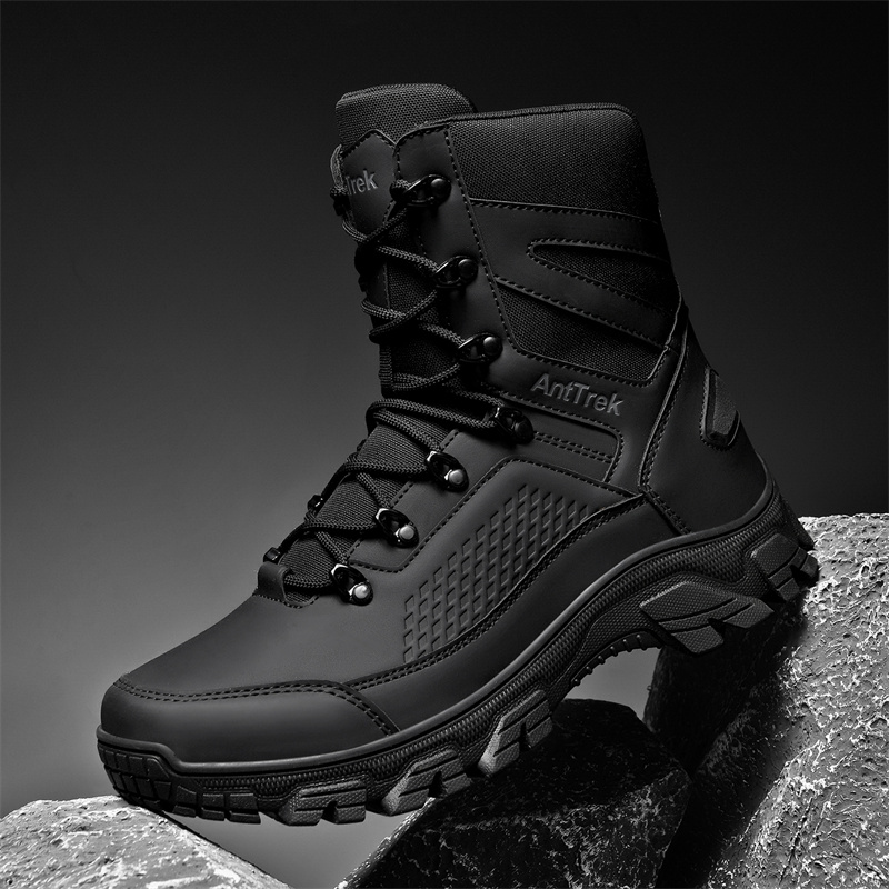2025 New Tactical Boots Men Bo - Leather Work Flats review and price