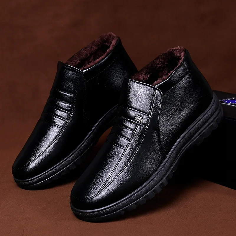 Plus Size Men's Boots Winter W - Leather Work Flats review and price