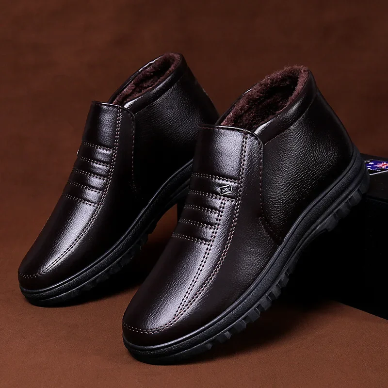 Plus Size Men's Boots Winter W - Leather Work Flats review and price