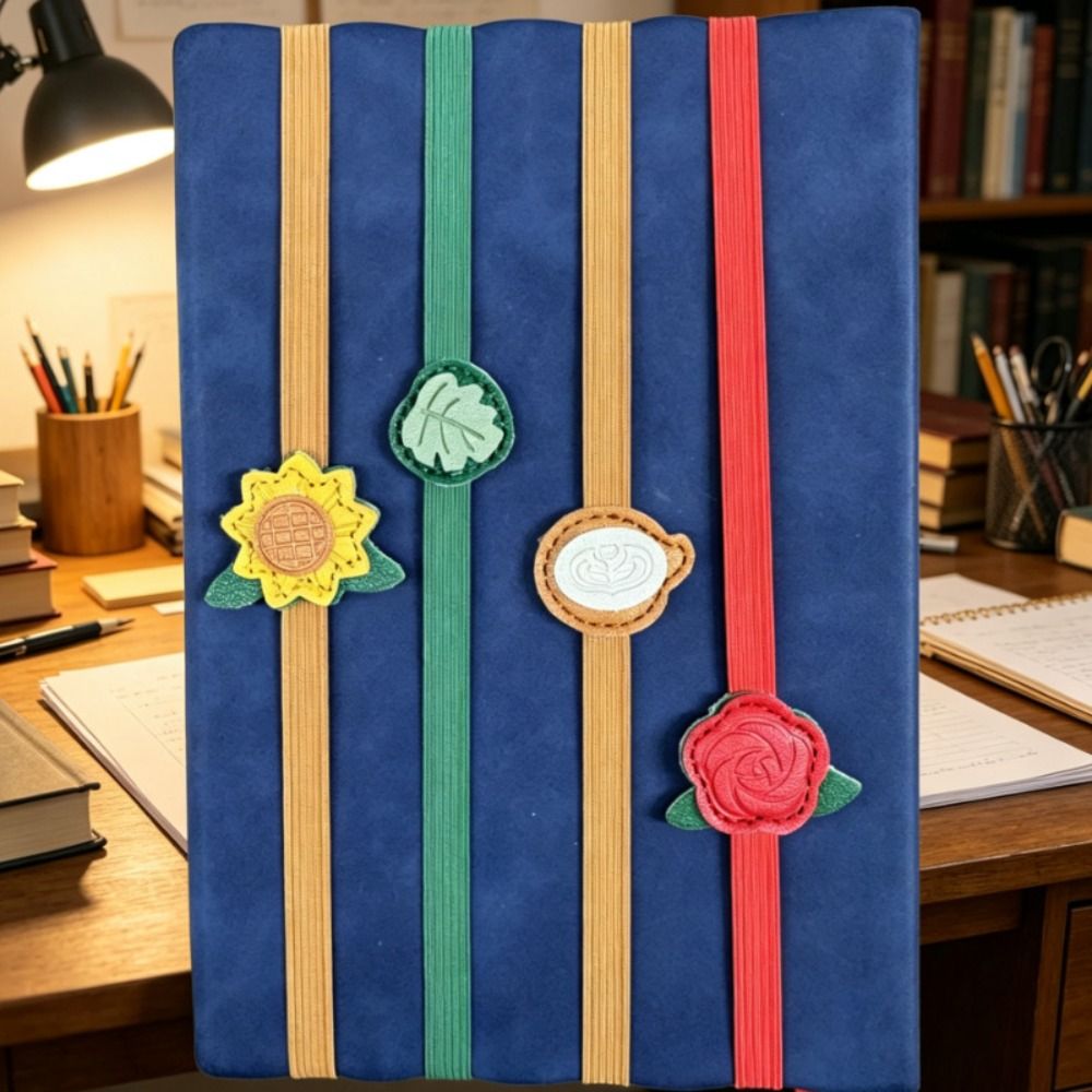 Vintage Elastic Bands Leather  - Leather Work Notepad review and price