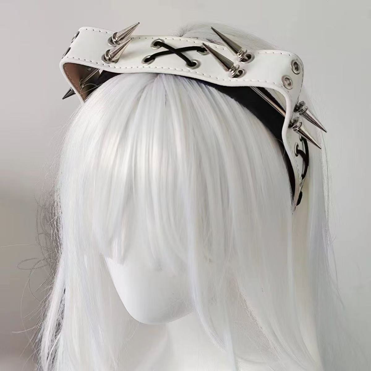 Punk Harajuku Rivet Headband,  - Leatherwork Pony review and price