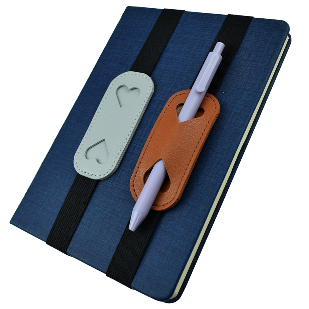 Elastic PU Leather Pen Holder  - Leather Work Notepad review and price