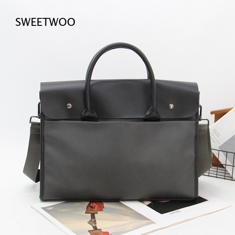 Men Vintage Business Briefcase - Leather Work Bag Mens review and price