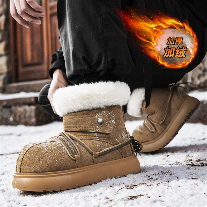 2025 New Winter Men Snow Boots - Leather Work Flats review and price