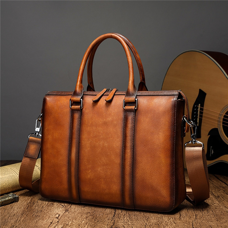 YETTIES Business Top Grain Lea - Leather Work Bag Mens review and price