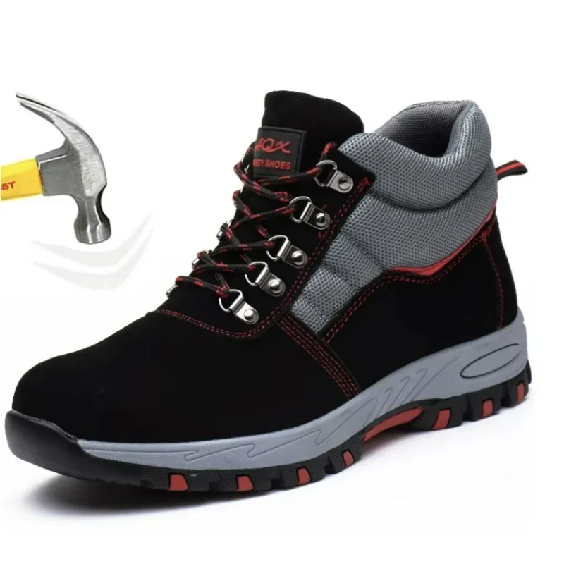 High Quality Men Safety Boots  - Leather Work Flats review and price