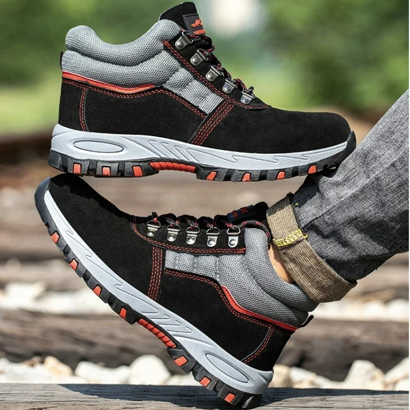 High Quality Men Safety Boots  - Leather Work Flats review and price