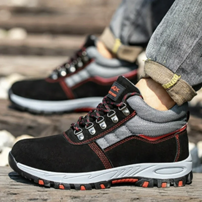 High Quality Men Safety Boots  - Leather Work Flats review and price