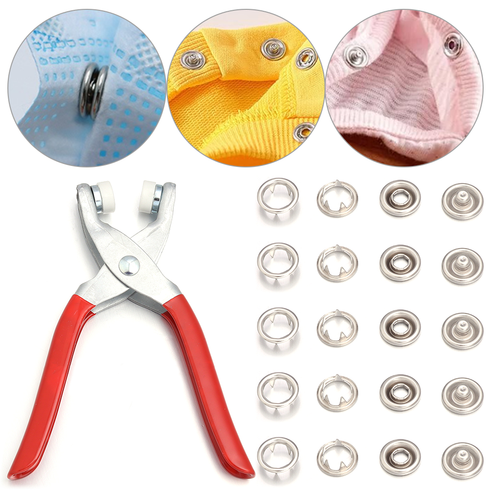 50sets 7.5/9.5/11mm Stainless  - Snap Fastener Setter review and price