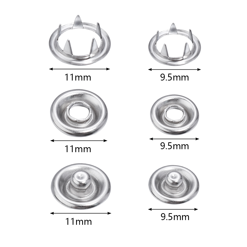 50sets 7.5/9.5/11mm Stainless  - Snap Fastener Setter review and price