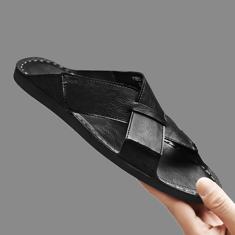 Fashion Genuine Leather Men Sl - Leather Work Flats review and price