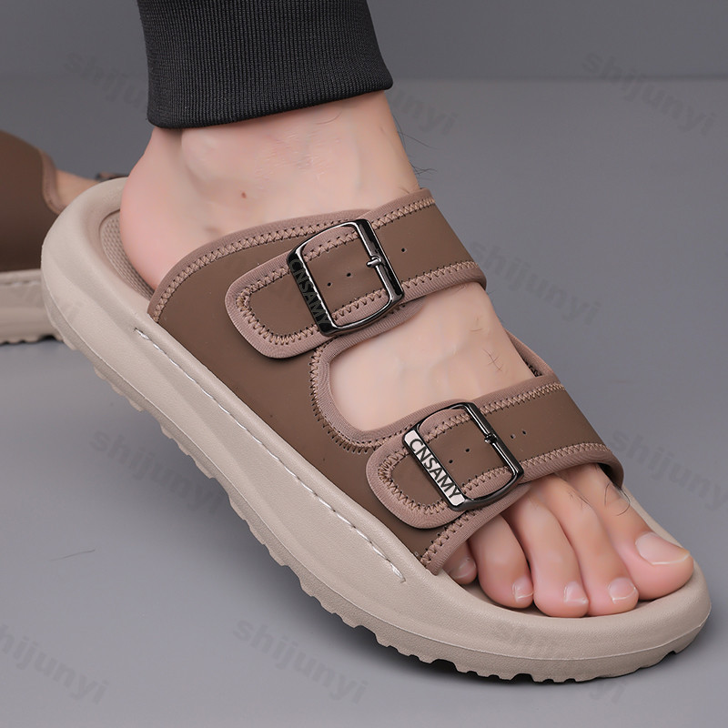 Men's Slippers 2025 Summer Bre - Leather Work Flats review and price