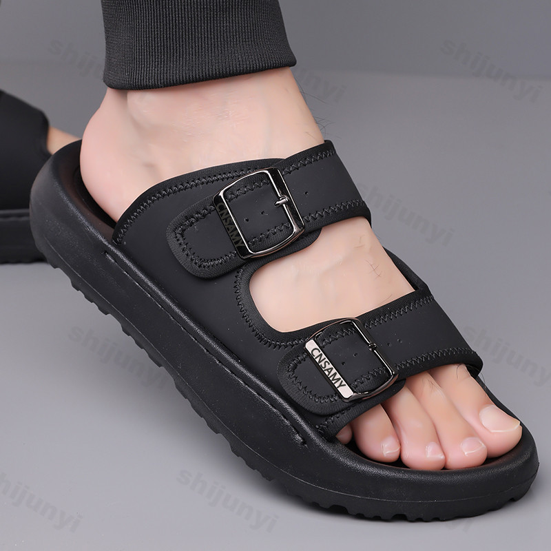 Men's Slippers 2025 Summer Bre - Leather Work Flats review and price