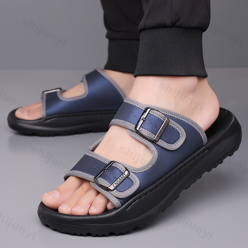 Men's Slippers 2025 Summer Bre - Leather Work Flats review and price