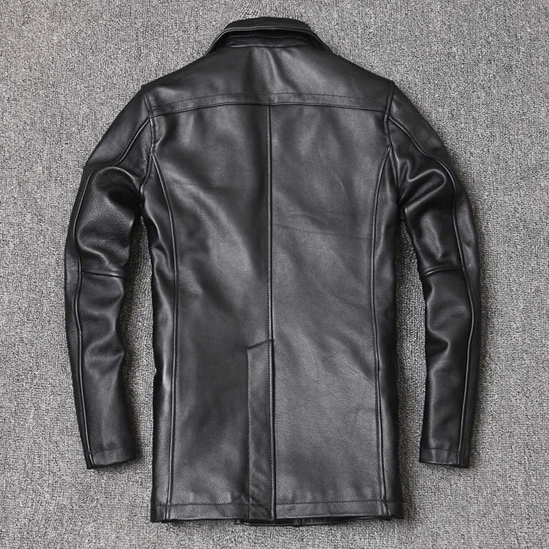Genuine Leather Jacket Men's T - Leather Work Jacket review and price
