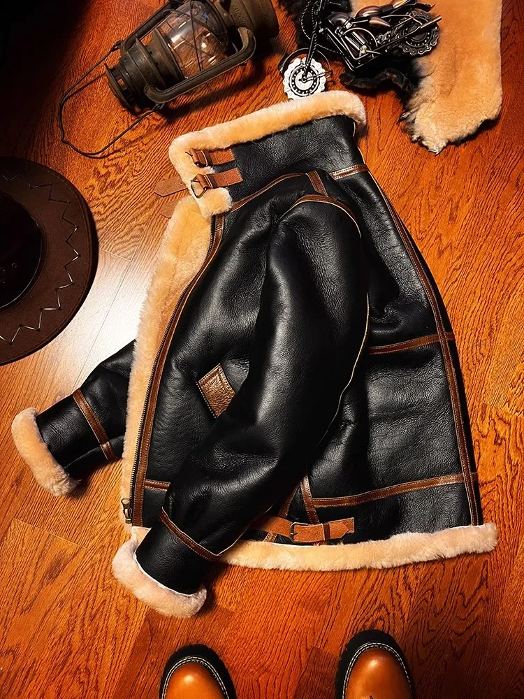 LNY!Top quality .Classic Air F - Leather Work Jacket review and price