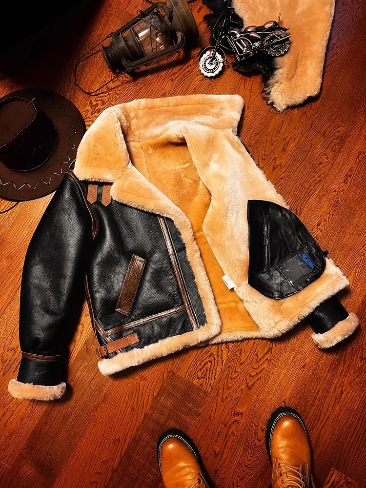 LNY!Top quality .Classic Air F - Leather Work Jacket review and price