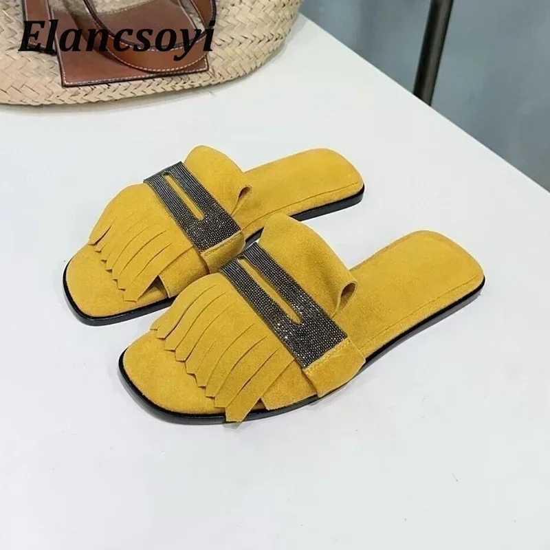 Metal String Bead Decor Kid Su - Leather Work Flats review and price