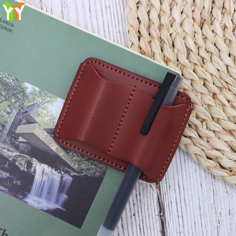 Portable PU Leather Pen Holder - Leather Work Notepad review and price