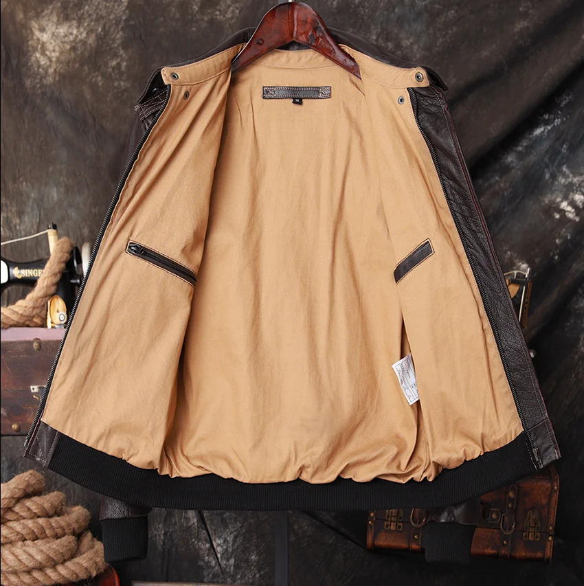 Bomber A2 Pilot Genuine Leathe - Leather Work Jacket review and price