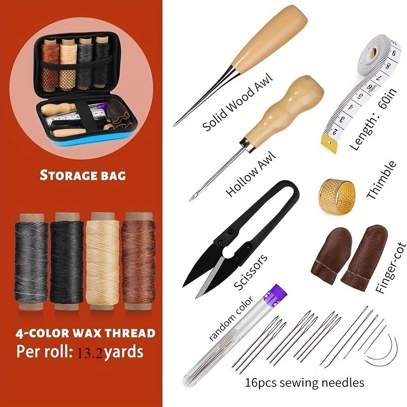 Leather Sewing Kit, Leather Re - Leatherwork Needles review and price