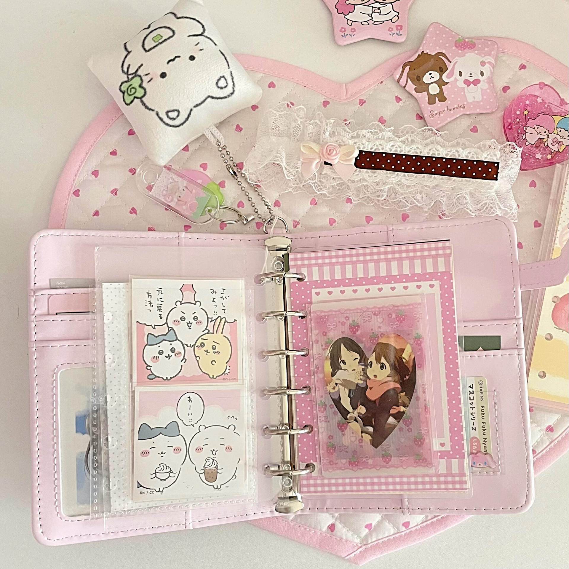 Pink Bowknot A7 Leather Binder - Leather Work Notepad review and price