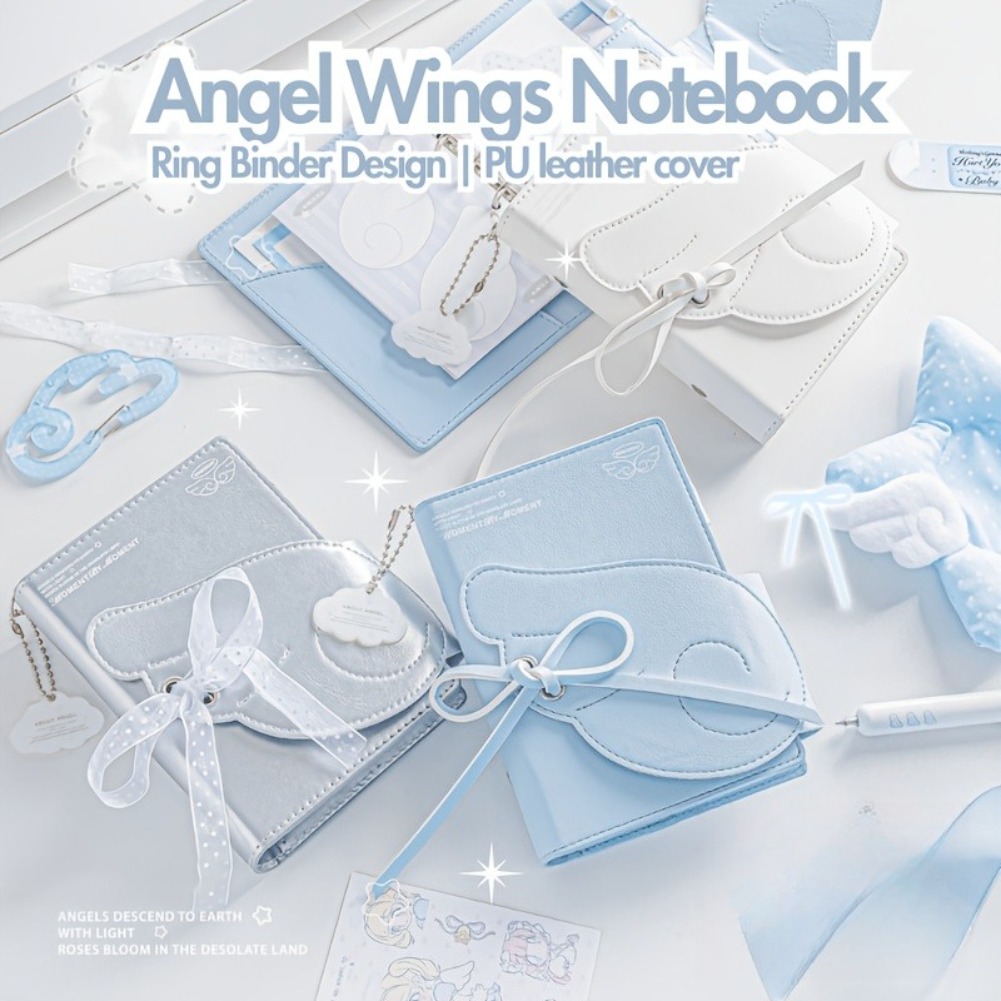 Kawaii Angel Wings Notebook A7 - Leather Work Notepad review and price