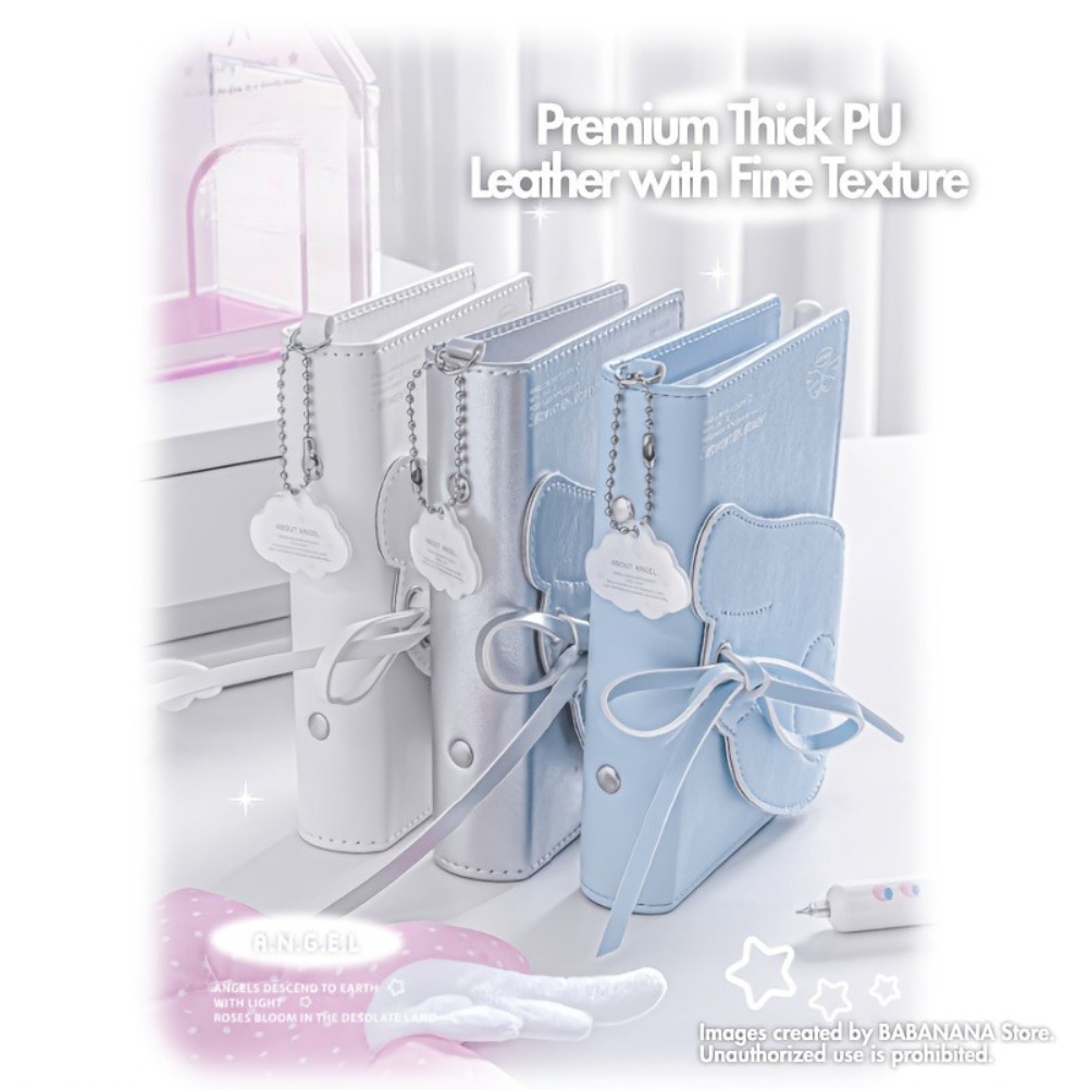 Kawaii Angel Wings Notebook A7 - Leather Work Notepad review and price