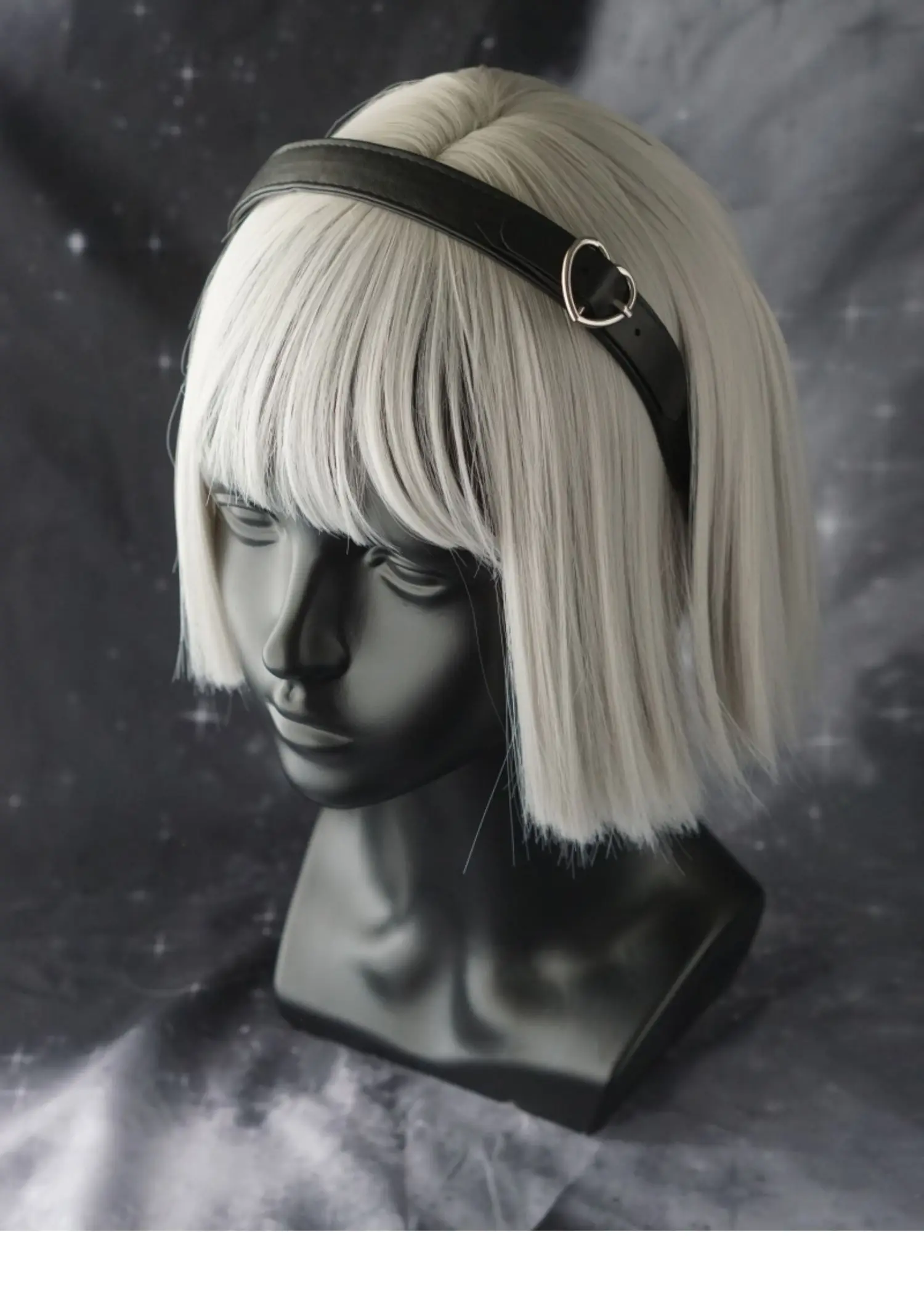 Gothic Leather bucket Headband - Leatherwork Pony review and price
