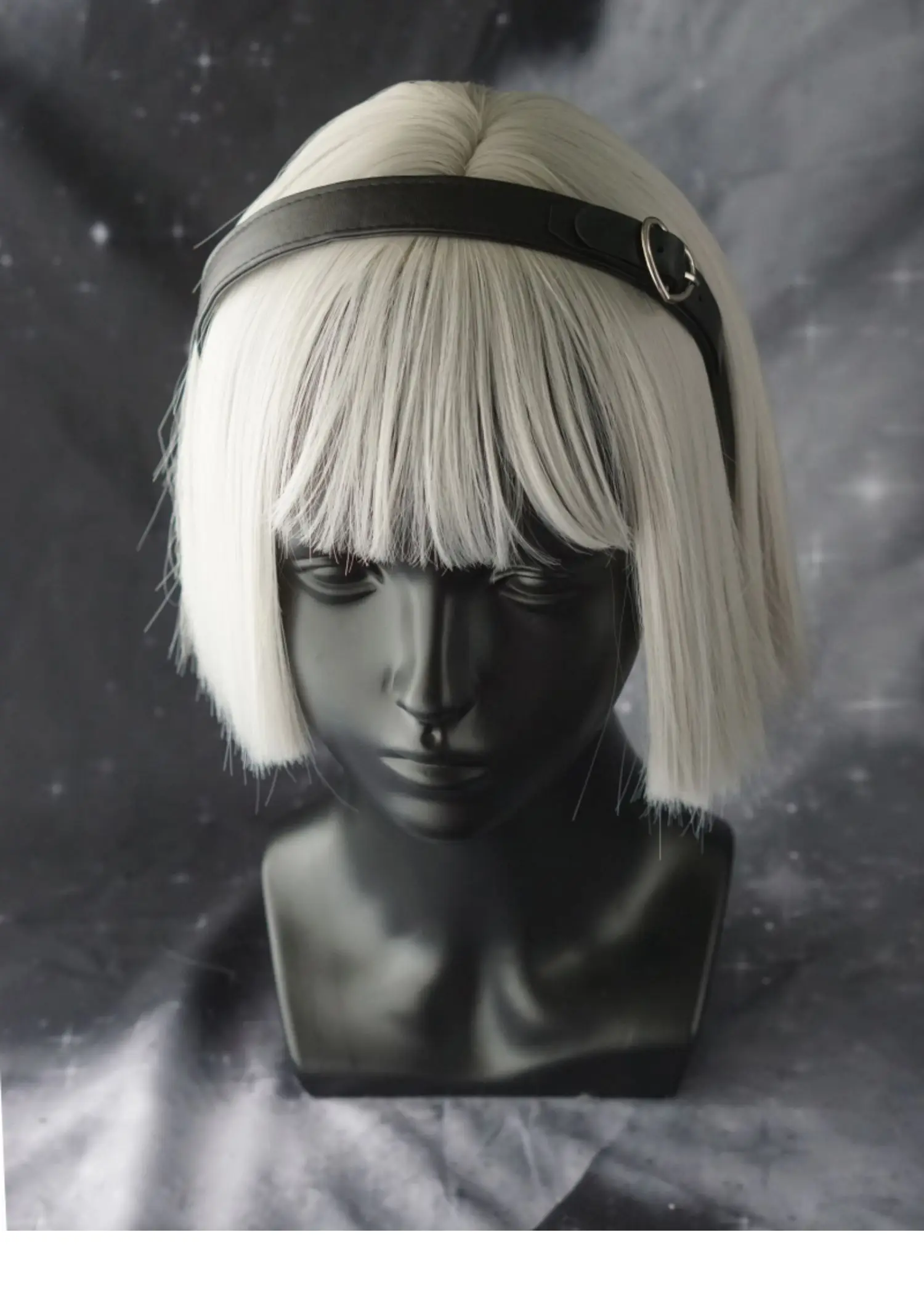 Gothic Leather bucket Headband - Leatherwork Pony review and price