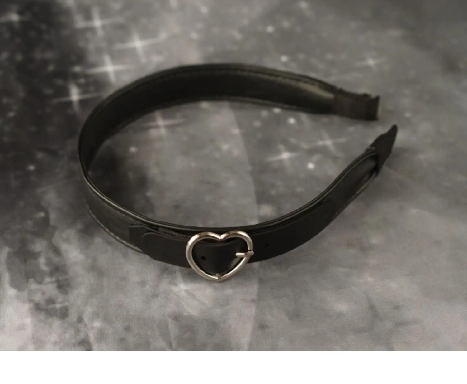 Gothic Leather bucket Headband - Leatherwork Pony review and price