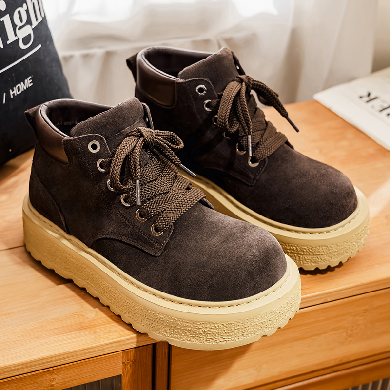 Men's high-quality suede horse - Leather Work Flats review and price
