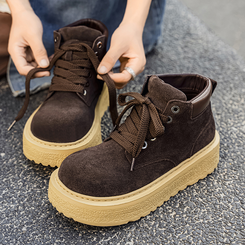 Men's high-quality suede horse - Leather Work Flats review and price