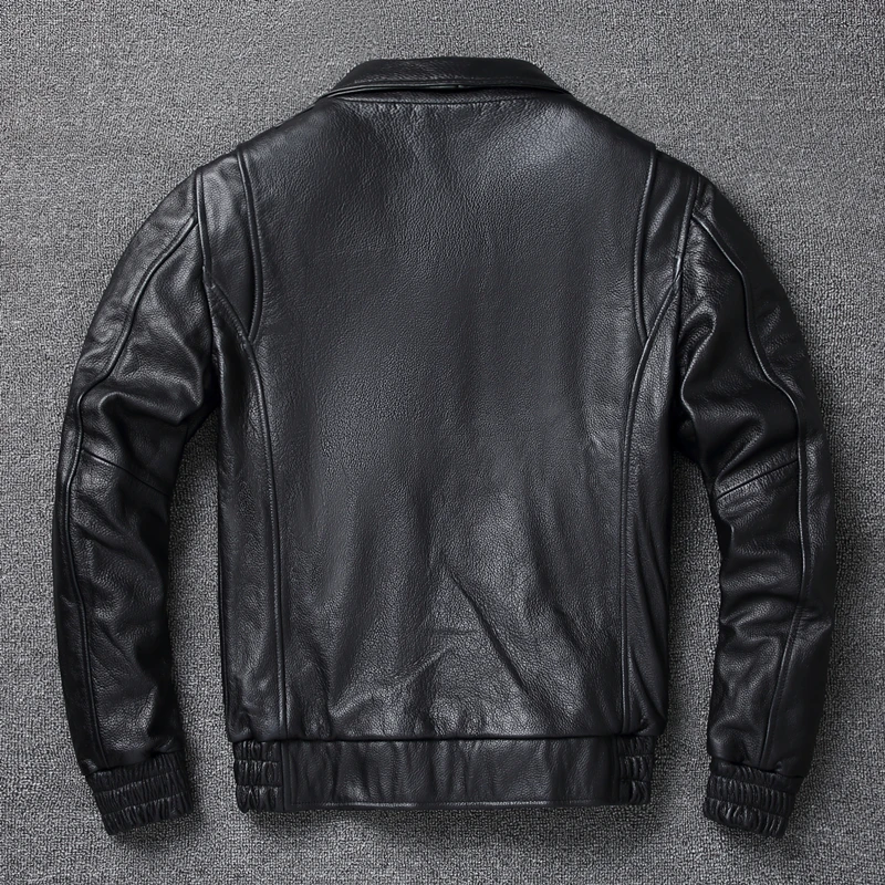 2024 New Plus Size 8XL Men's w - Leather Work Jacket review and price