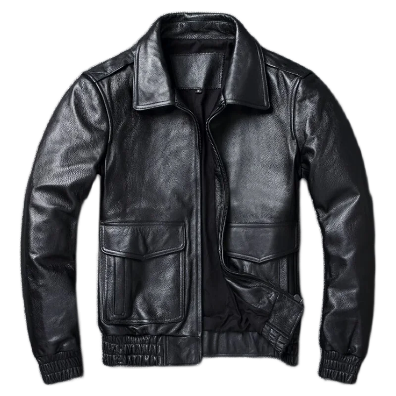 2024 New Plus Size 8XL Men's w - Leather Work Jacket review and price