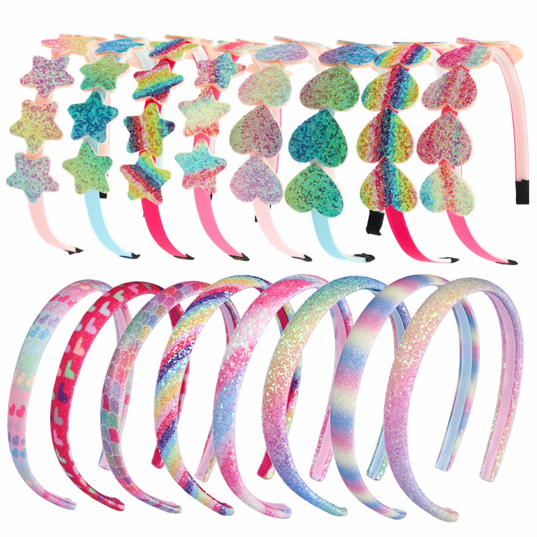 1pc Cute Heart Star Headbands  - Leatherwork Pony review and price