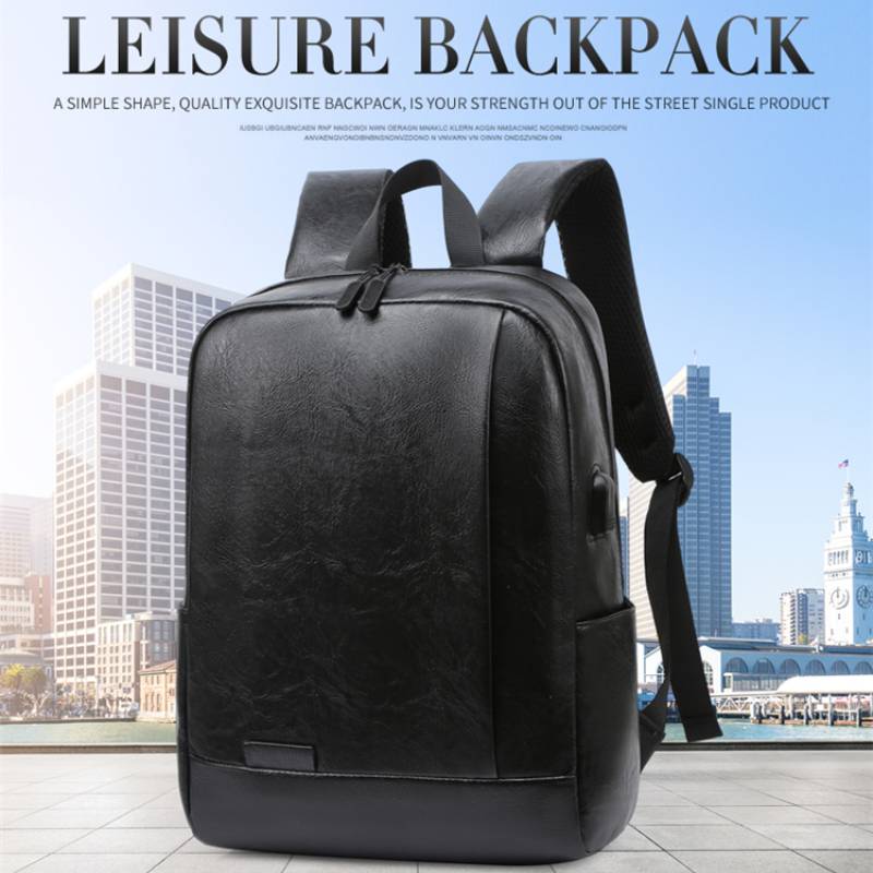 Men Fashionable Backpack PU Le - Leather Work Bag Mens review and price