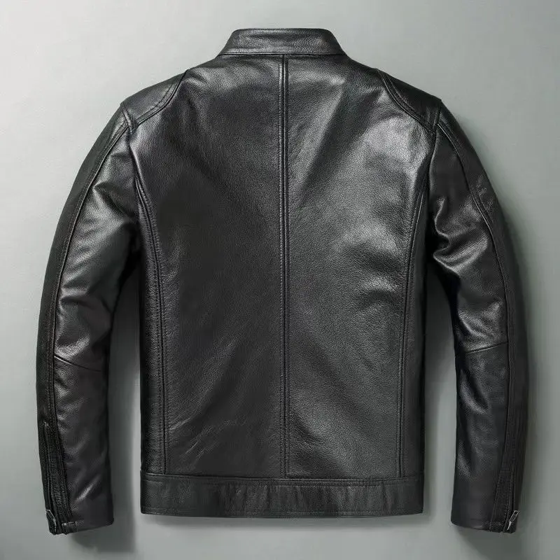 Genuine Leather Jacket Men 100 - Leather Work Jacket review and price