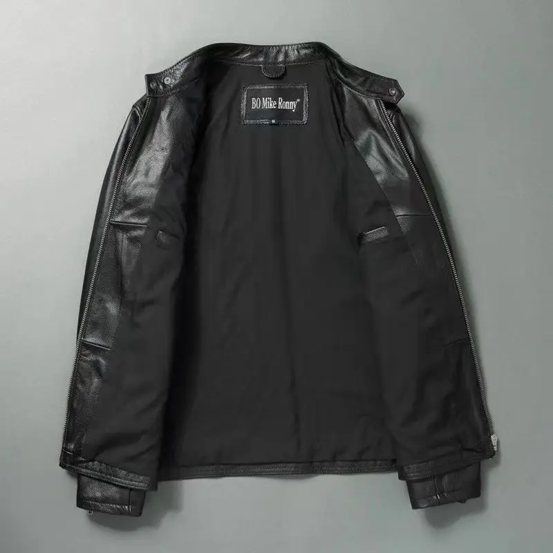 Genuine Leather Jacket Men 100 - Leather Work Jacket review and price