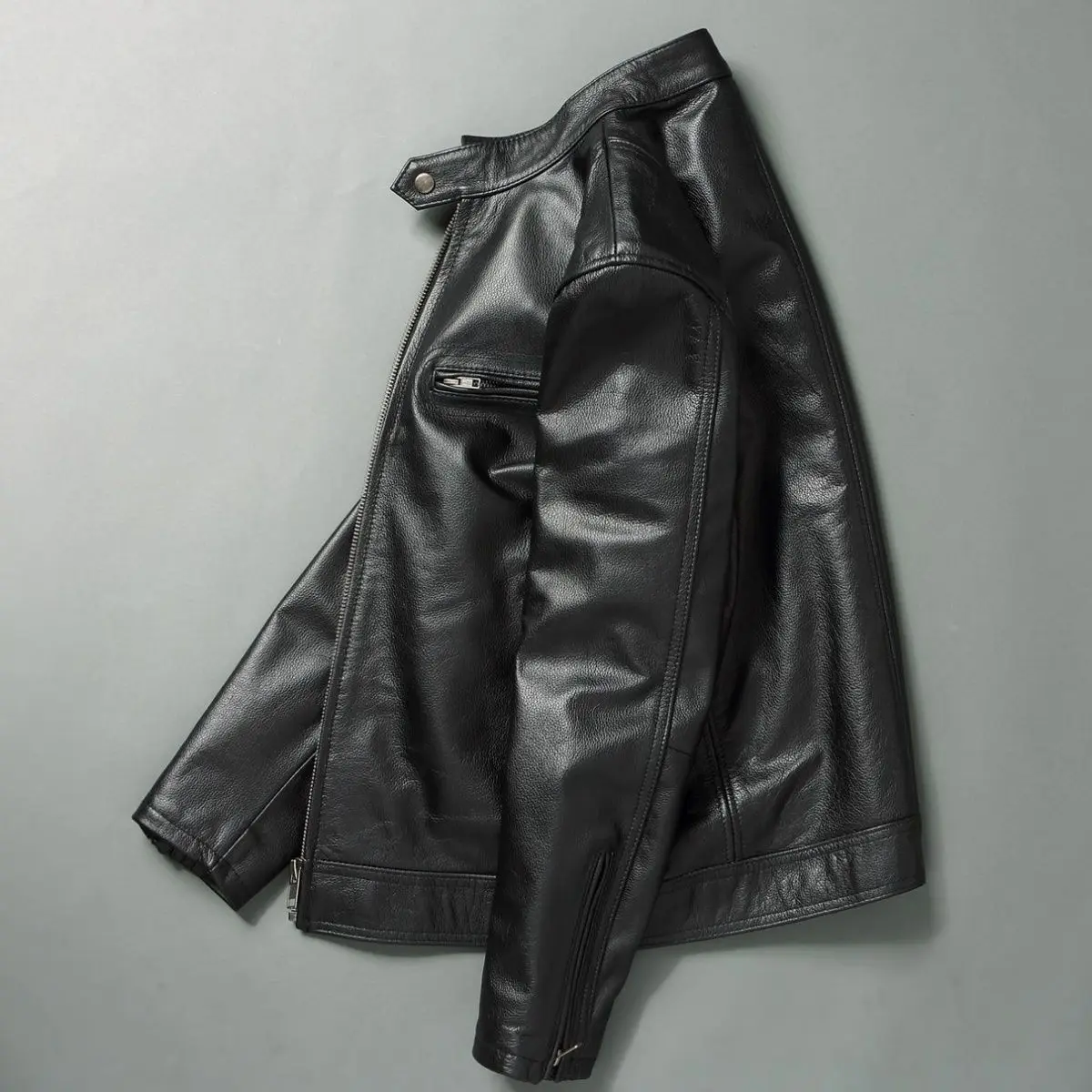 Genuine Leather Jacket Men 100 - Leather Work Jacket review and price