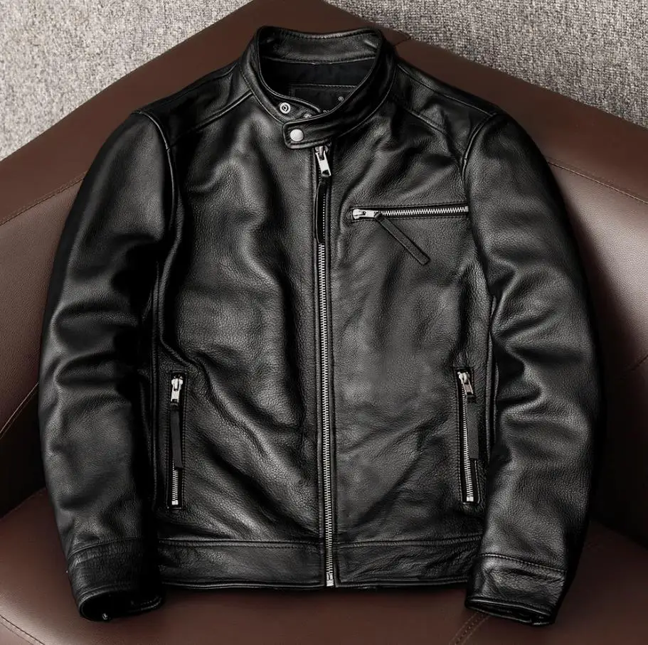 Wholesales.100% real cowhide C - Leather Work Jacket review and price
