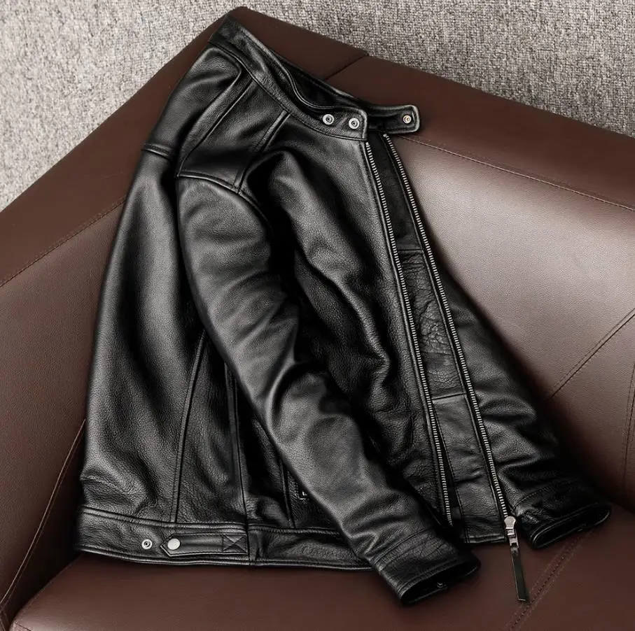 Wholesales.100% real cowhide C - Leather Work Jacket review and price