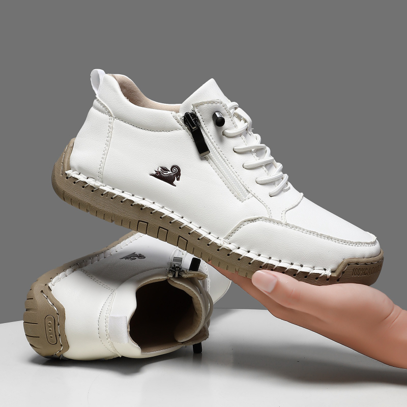 Women's Sneakers Handmade Leat - Leather Work Flats review and price